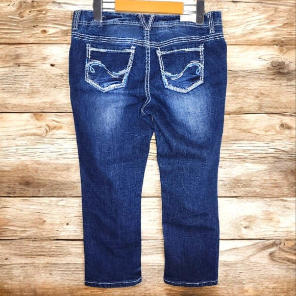 SERIES Sexy & Short Denim Capri- 9 - Picture 3 of 5